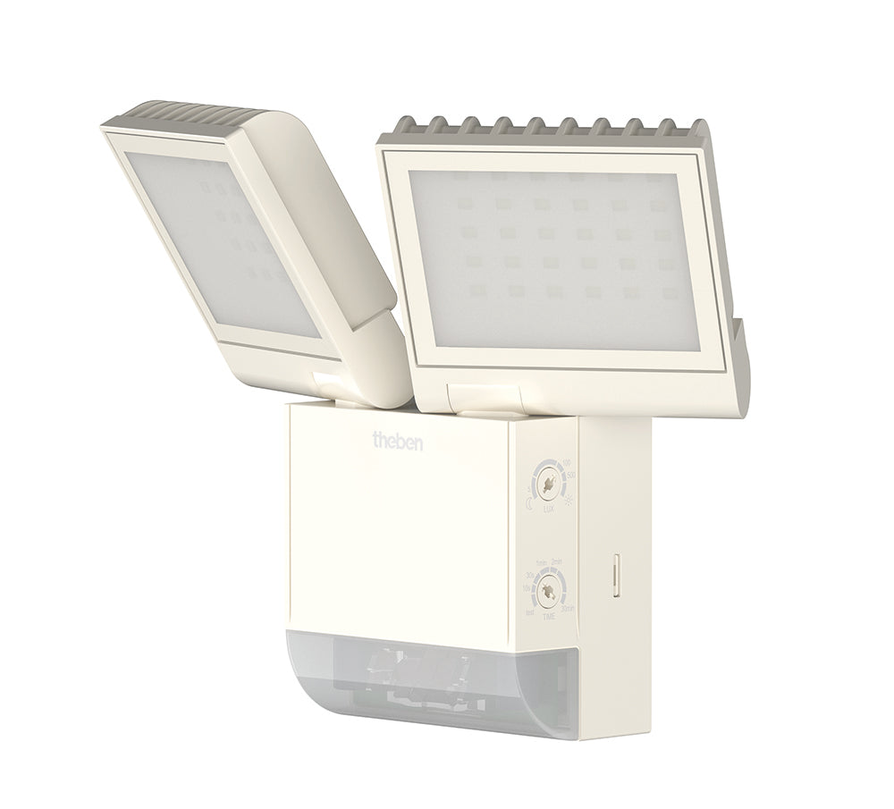THEBEN LED-Strahler mit Bewegungsmelder, weiss, 4000 K, 2x900 lm THEBEN LED-Strahler mit Bewegungsmelder, weiss, 4000 K, 2x900 lm